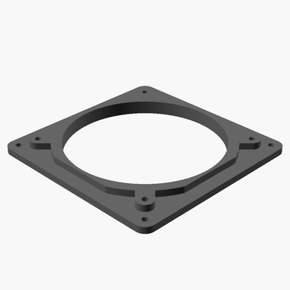 10mm 120mm 140mm PC fan adapter round to round F2 tabs CUBEIFY