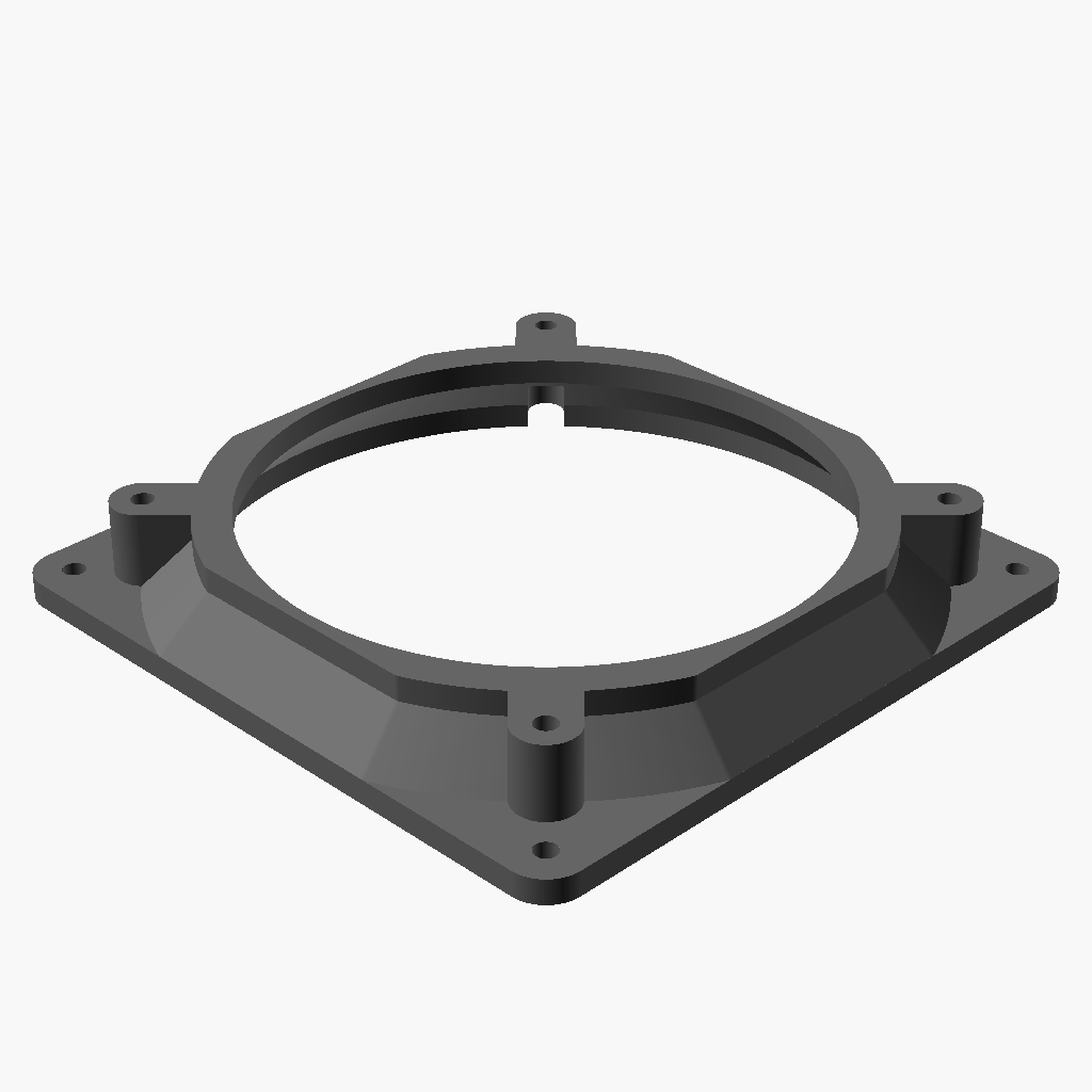 20mm 120mm 140mm PC fan adapter round to round F2 tabs CUBEIFY