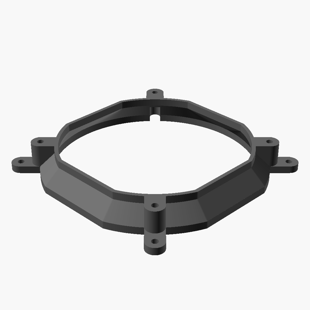 20mm 120mm 140mm PC fan adapter round to shroud both tabs CUBEIFY