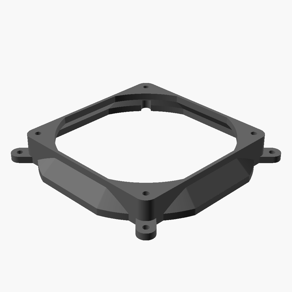 20mm 120mm 140mm PC fan adapter shroud to shroud F1 tabs CUBEIFY