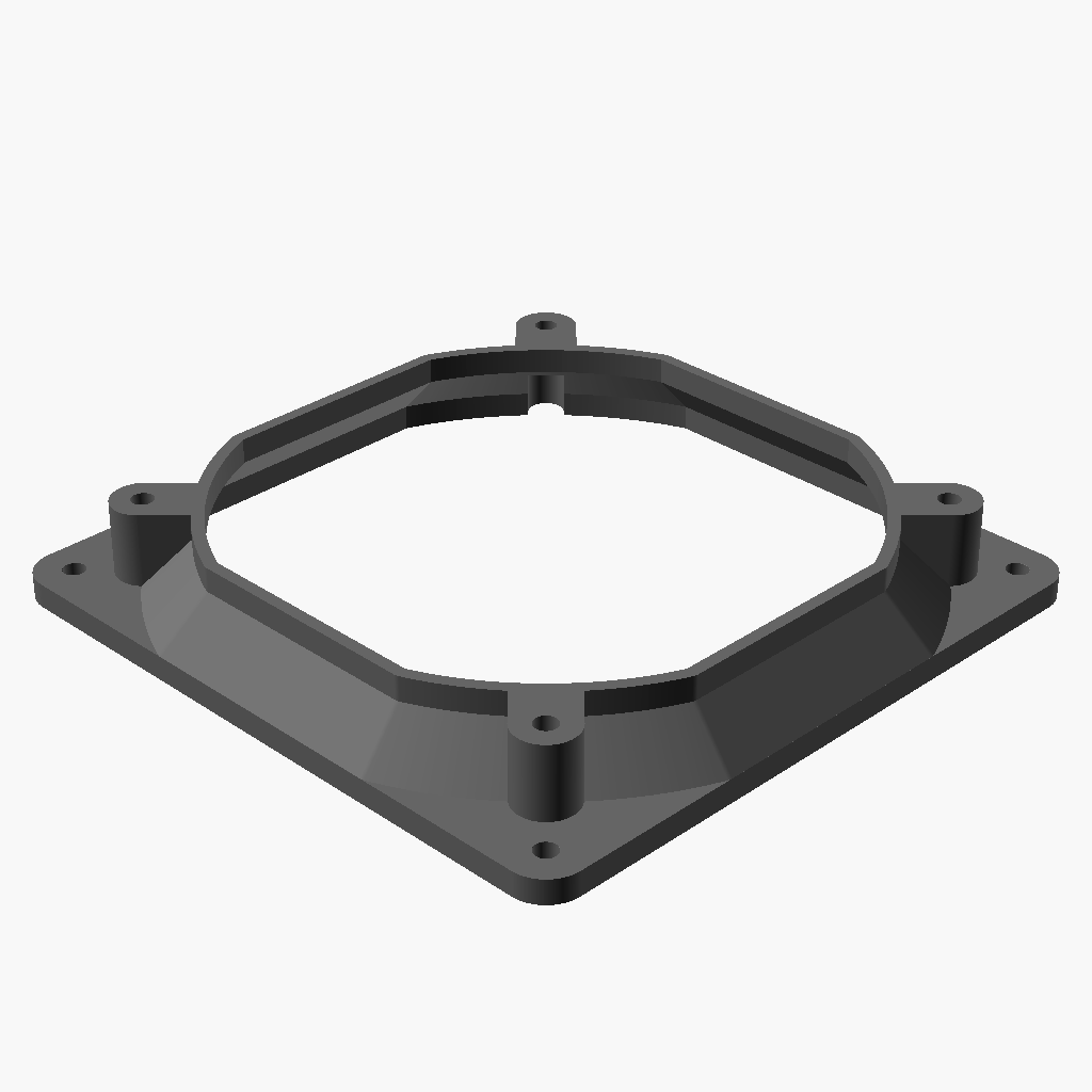20mm 120mm 140mm PC fan adapter shroud to shroud F2 tabs CUBEIFY