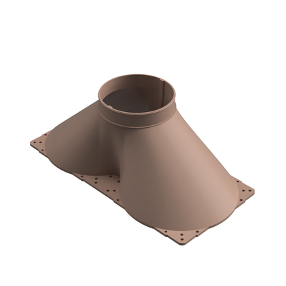 Dual 200mm PC Fan Duct Adapter 4 to 8 Inch High Temperature | CUBEIFY