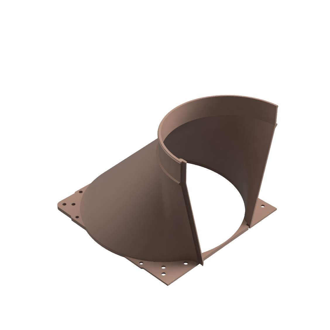 Dual 200mm PC Fan Duct Adapter 4 to 8 Inch High Temperature | CUBEIFY