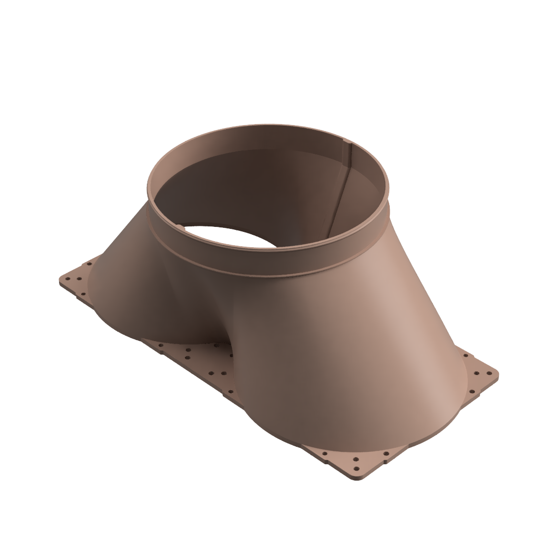 Dual 200mm PC Fan Duct Adapter 4 to 8 Inch High Temperature | CUBEIFY