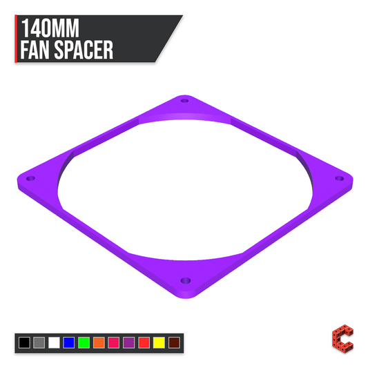 140mm pc fan spacer riser cubeify