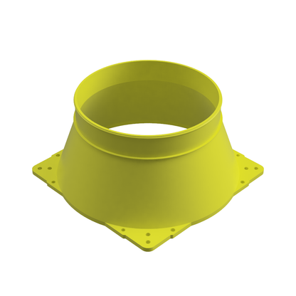 200mm PC Fan Duct Adapter 3 to 8 Inch High Temperature | CUBEIFY