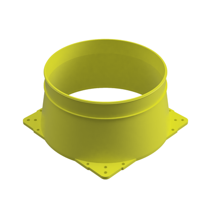 200mm PC Fan Duct Adapter 3 to 8 Inch High Temperature | CUBEIFY