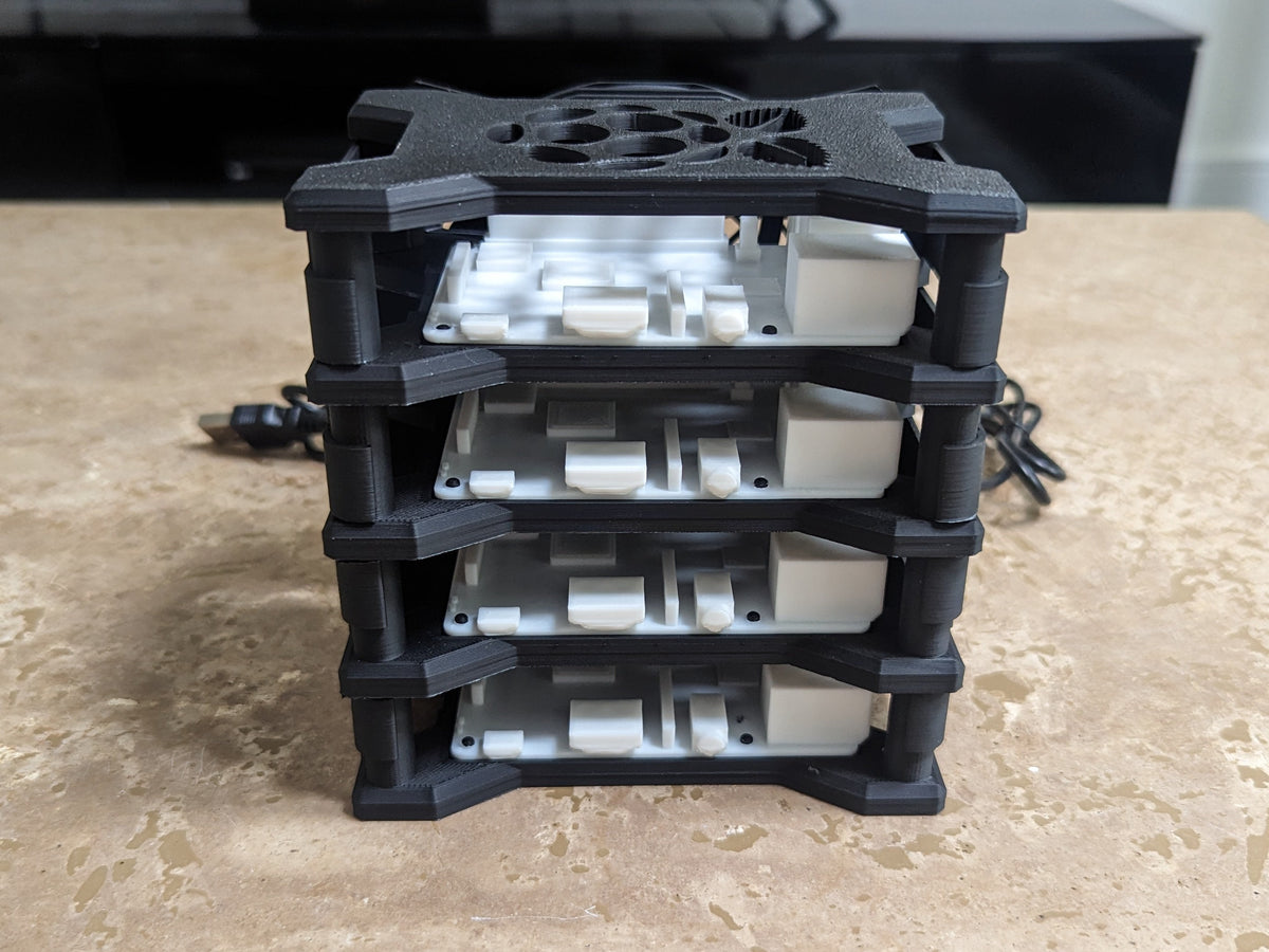 raspberry pi stackable cluster case cubeify