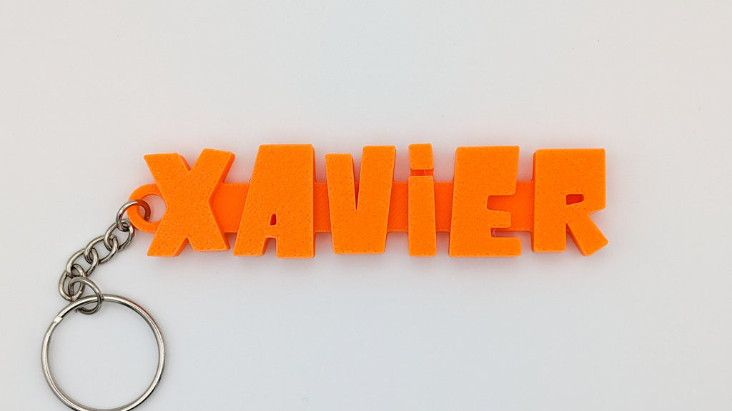 Personalised Name Keyring - 3D Printed Name Tag for School Bags, Kids Party Bag Fillers, Custom Gift for Children