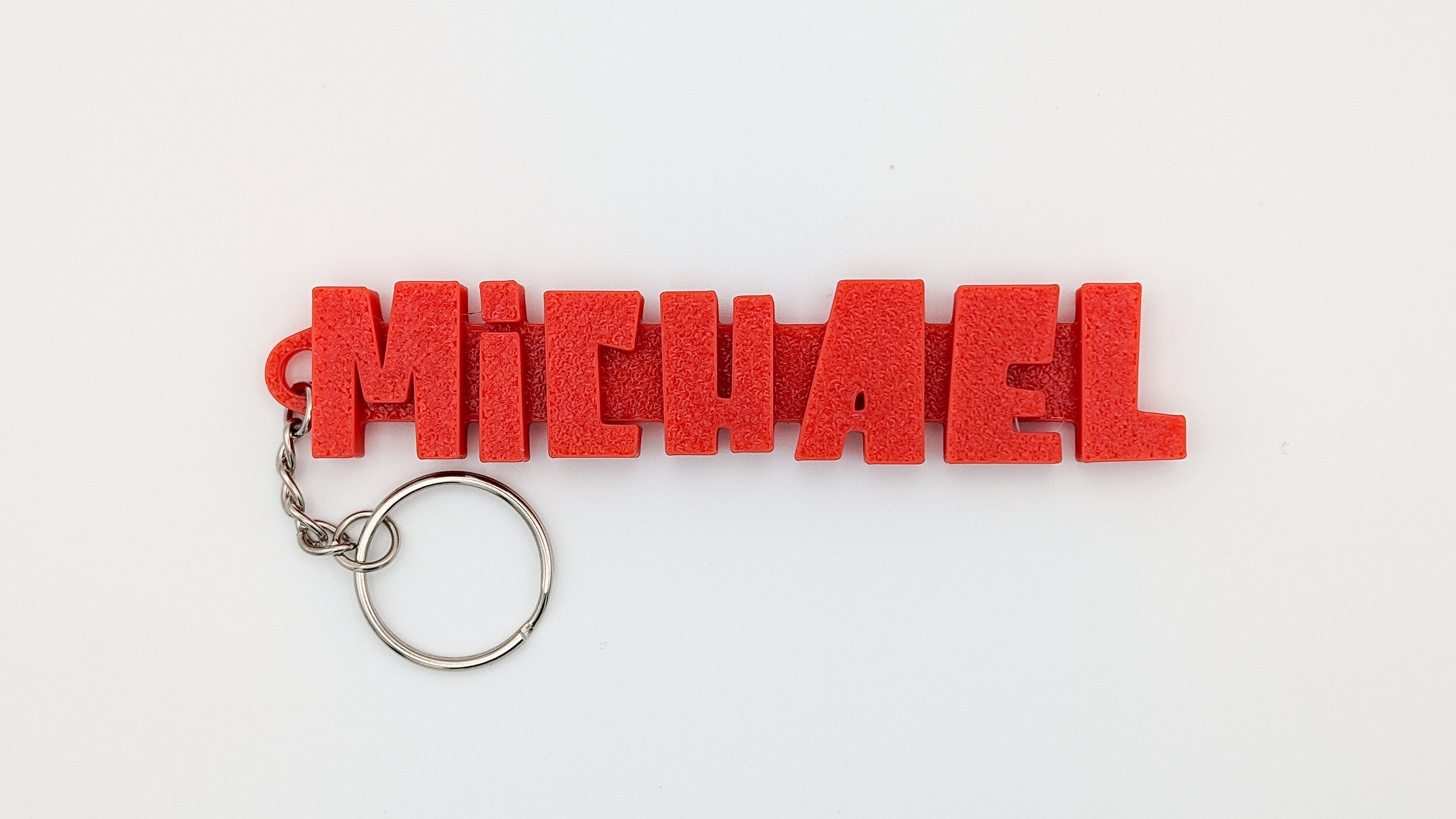 Personalised Name Keyring - 3D Printed Name Tag for School Bags, Kids Party Bag Fillers, Custom Gift for Children