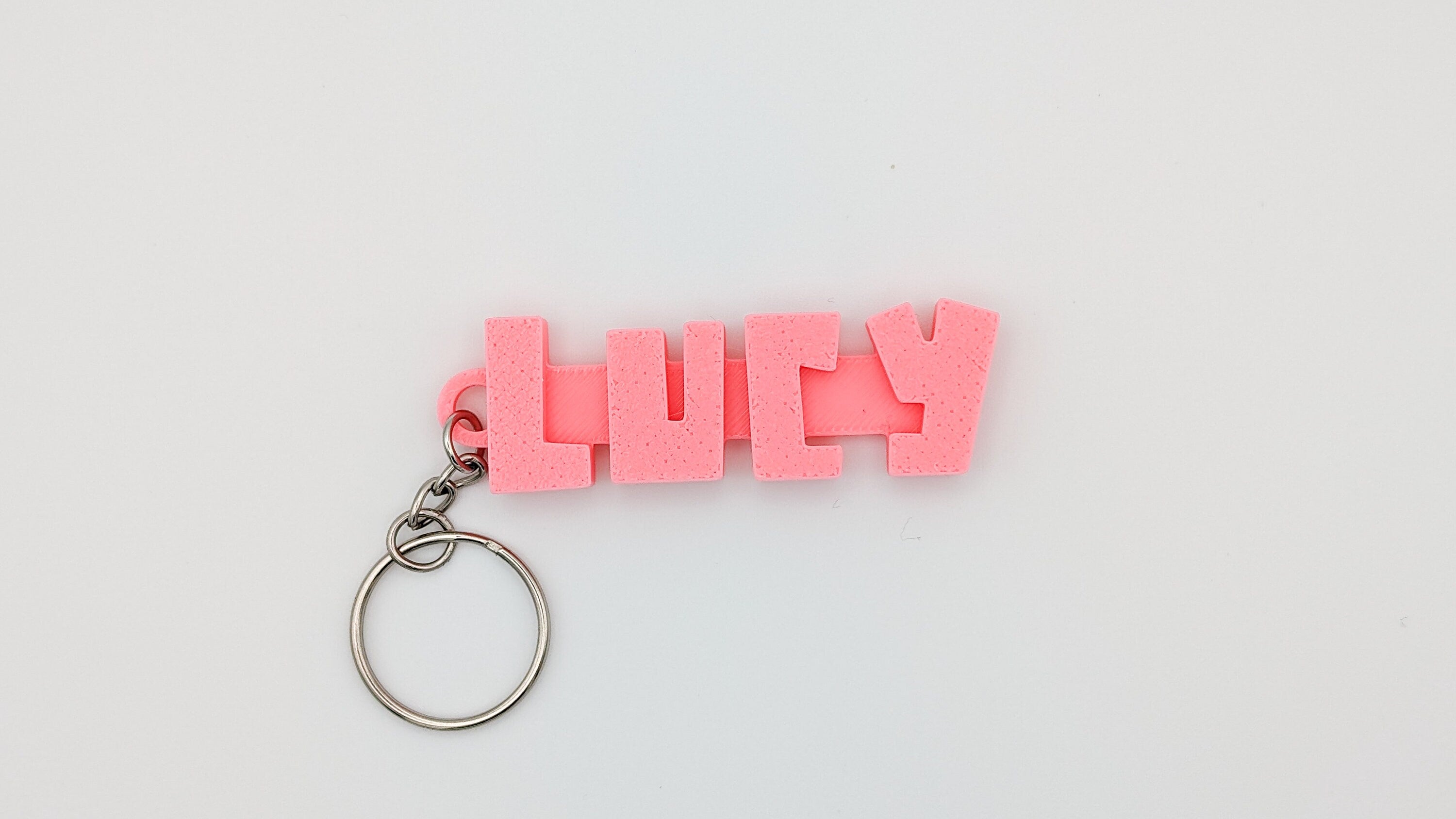 Personalised Name Keyring - 3D Printed Name Tag for School Bags, Kids Party Bag Fillers, Custom Gift for Children