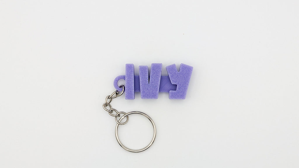 Personalised Name Keyring - 3D Printed Name Tag for School Bags, Kids Party Bag Fillers, Custom Gift for Children