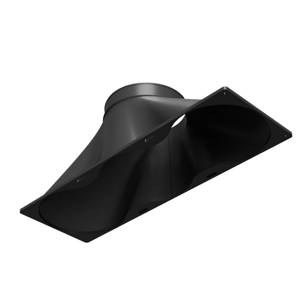 Dreifach 140mm Lüfter auf Kanaladapter, 3" 4" 5" Schlauchanschluss für PC-Gehäuse-Abluft, Sim-Racing-Windsimulator-Mod, Krypto-Mining-Rig-Entlüftung