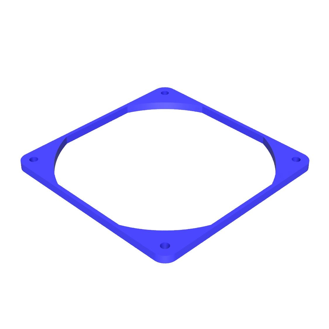 120mm PC-Lüfter-Abstandshalter und -Erhöhung, 5mm bis 50mm dicke Lüfterverkleidung für kundenspezifische PC-Kühlung, Radiatorabstand, Geräuschreduzierungsmod