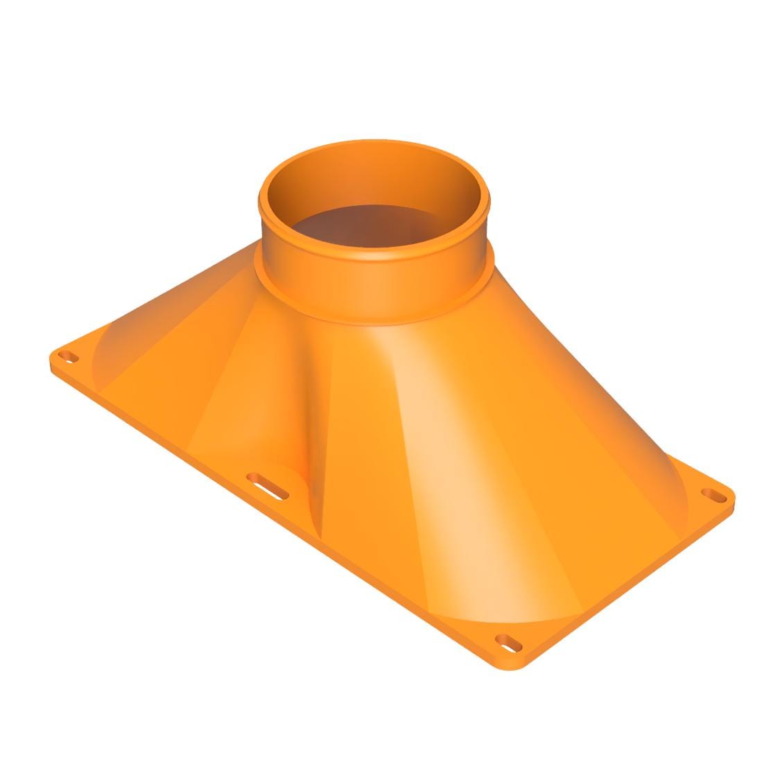 Doppelter 120-mm-Lüfter-zu-Kanal-Adapter, 3" 4" 5" Schlauchanschluss für PC-Gehäuseentlüftung, Sim-Racing-Windsimulator-Mod, Krypto-Mining-Rig-Lüfterabdeckung