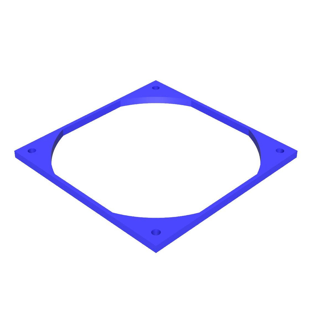 120mm PC-Lüfter-Abstandshalter und -Erhöhung, 5mm bis 50mm dicke Lüfterverkleidung für kundenspezifische PC-Kühlung, Radiatorabstand, Geräuschreduzierungsmod