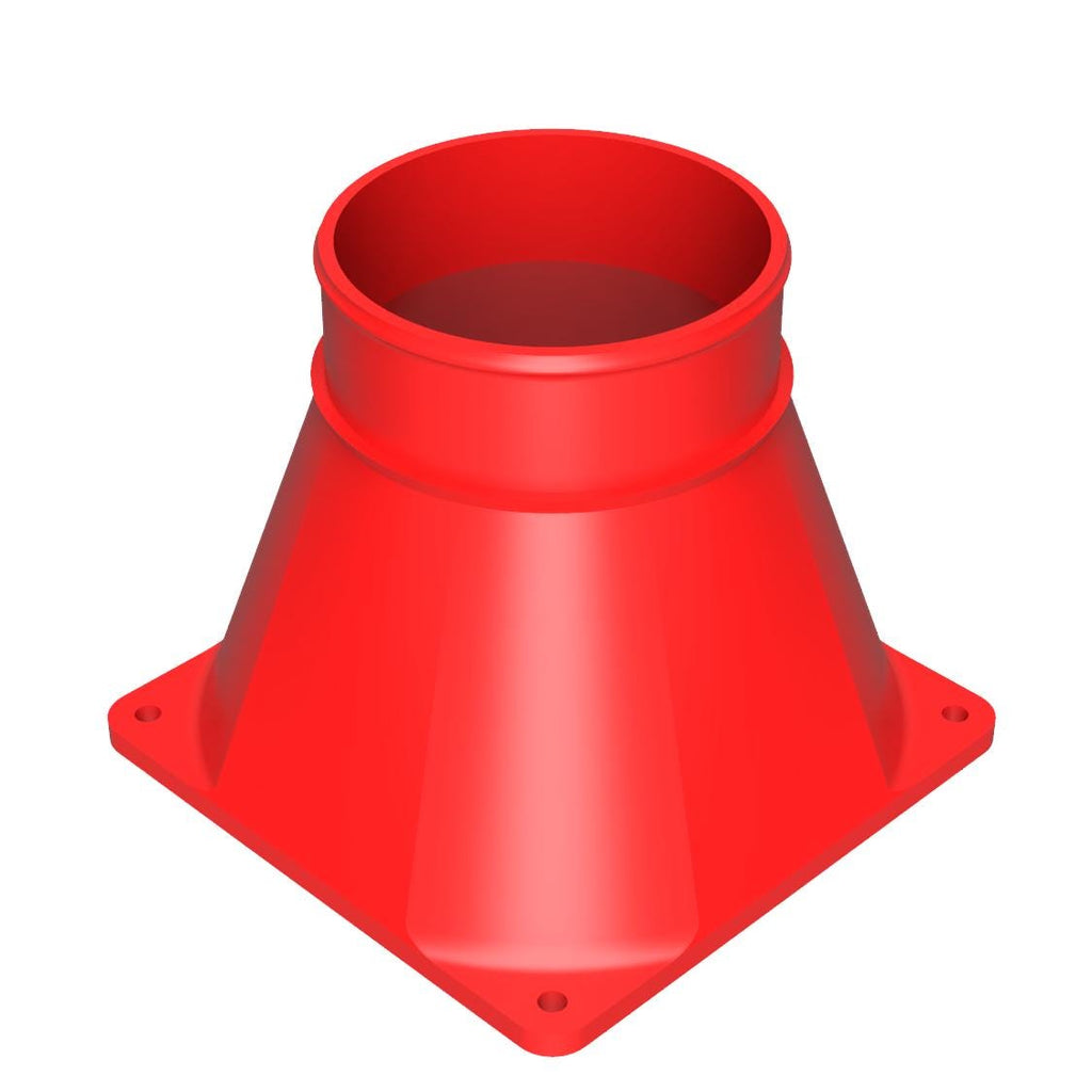 120mm Lüfter auf Schlauchadapter, 3" 4" 5" Schlauchanschluss für PC-Gehäuse-Abluft, Sim-Racing Windsimulator Mod, Krypto-Mining-Rig Lüftungshaube