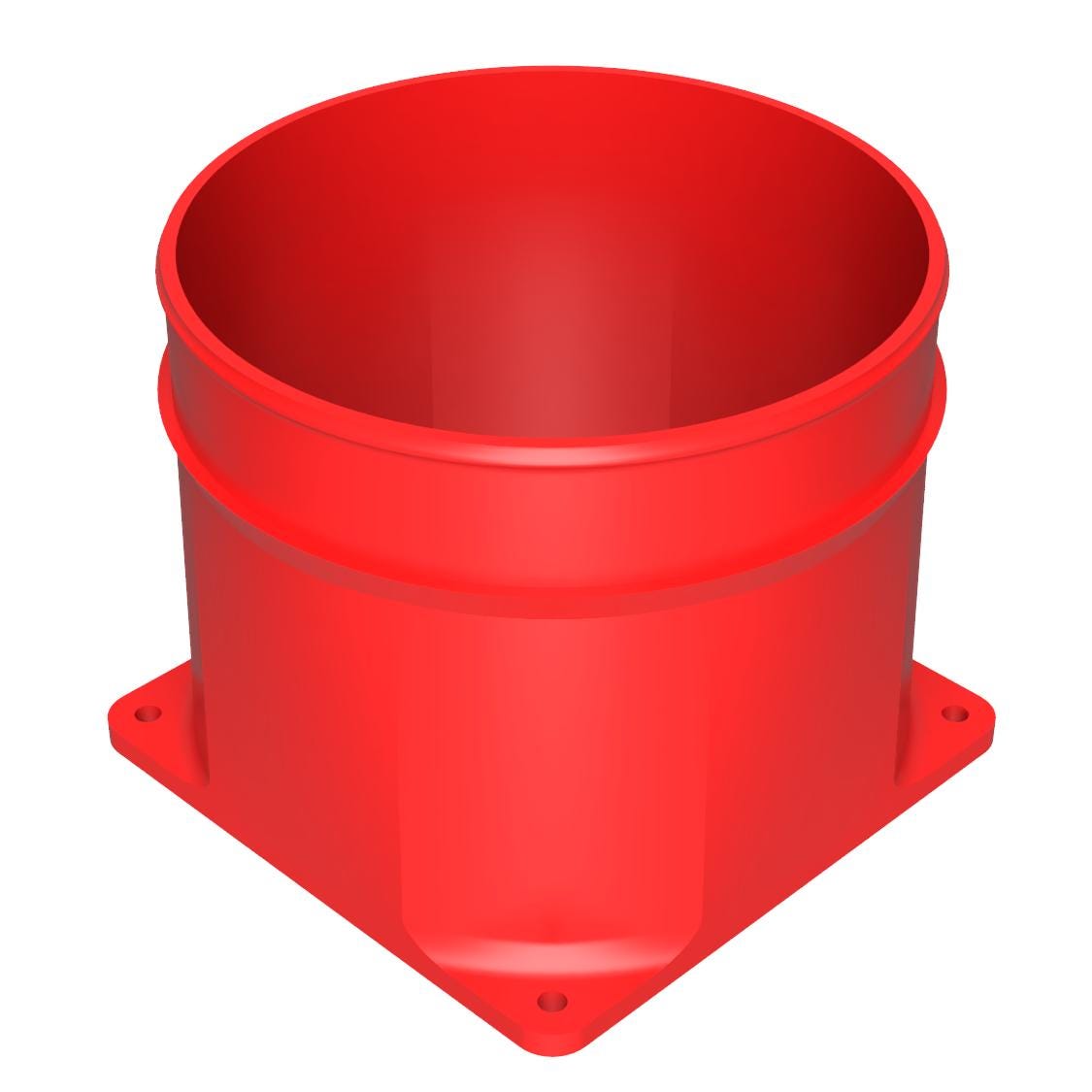120mm Lüfter auf Schlauchadapter, 3" 4" 5" Schlauchanschluss für PC-Gehäuse-Abluft, Sim-Racing Windsimulator Mod, Krypto-Mining-Rig Lüftungshaube
