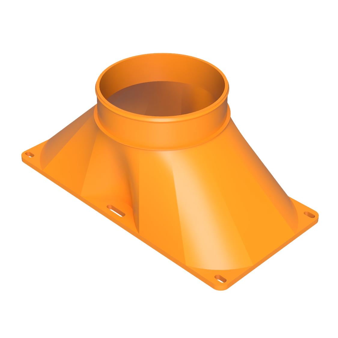 Doppelter 120-mm-Lüfter-zu-Kanal-Adapter, 3" 4" 5" Schlauchanschluss für PC-Gehäuseentlüftung, Sim-Racing-Windsimulator-Mod, Krypto-Mining-Rig-Lüfterabdeckung