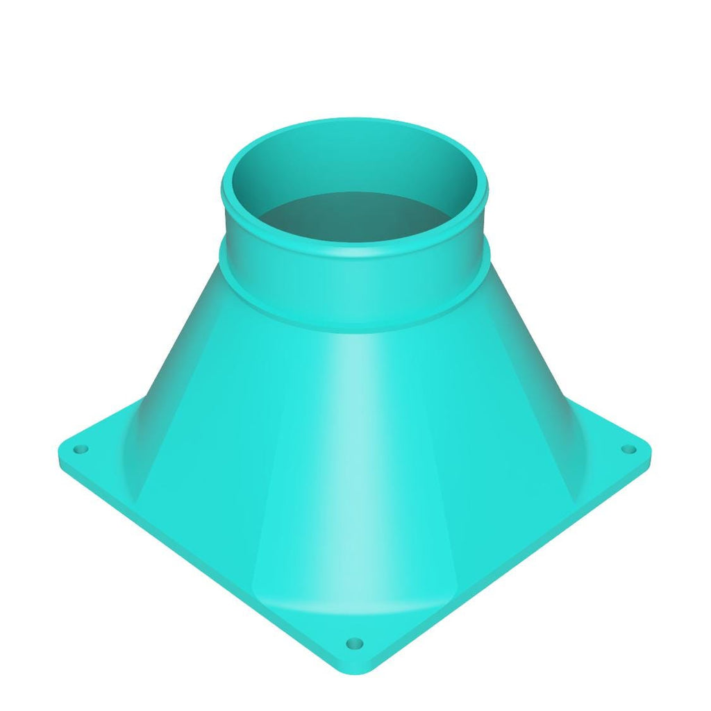 140mm Lüfter auf Kanaladapter, 3" 4" 5" Schlauchanschluss für PC-Gehäuseauslass, Sim Racing Windsimulator Mod, Krypto-Mining-Rig Entlüftungshaube