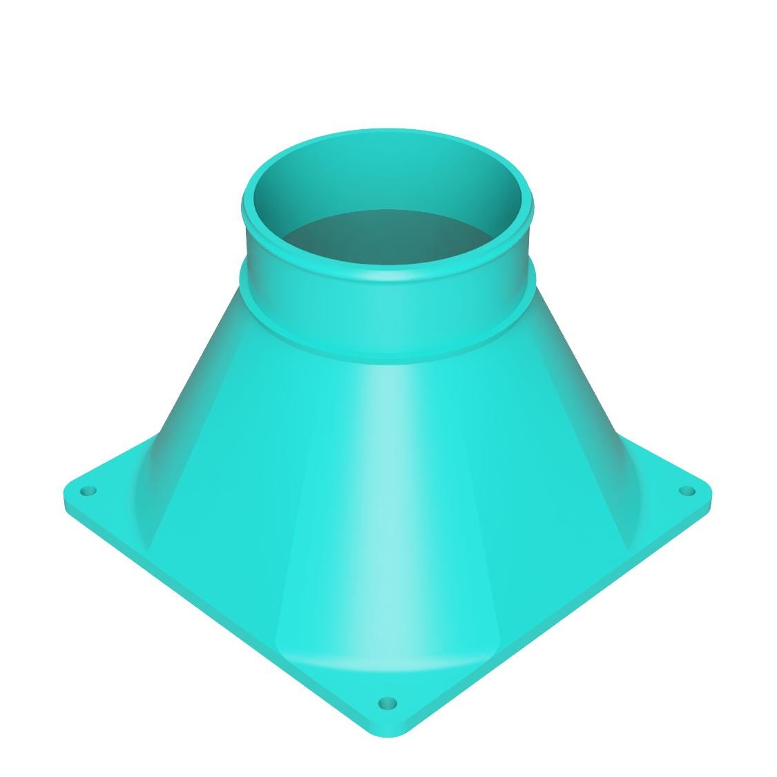 140mm Lüfter auf Kanaladapter, 3" 4" 5" Schlauchanschluss für PC-Gehäuseauslass, Sim Racing Windsimulator Mod, Krypto-Mining-Rig Entlüftungshaube
