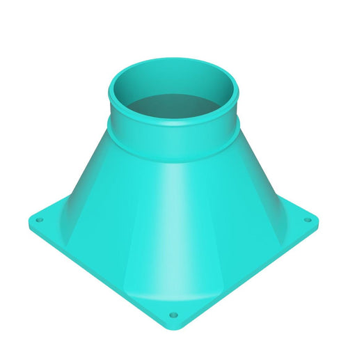 140mm Lüfter auf Kanaladapter, 3" 4" 5" Schlauchanschluss für PC-Gehäuseauslass, Sim Racing Windsimulator Mod, Krypto-Mining-Rig Entlüftungshaube